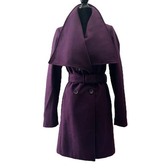 Ricki’s Women's Double-Breasted Wrap Coat Belted Purple Size XS - Picture 2 of 15